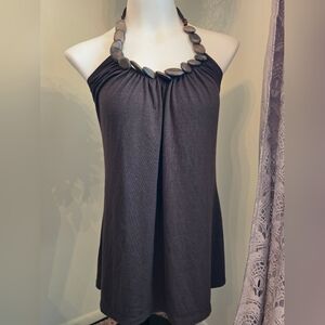 VTG Brown Halter Top